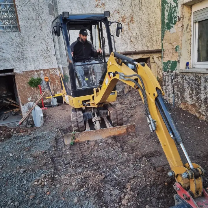 Bagger im Einsatz